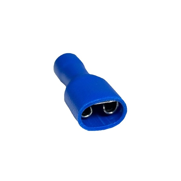 Remington Industries Fully Insulated Quick Connect Terminals, Female, PVC, 14-16 AWG, Blue, 100 Pcs FDFD2-250-100 - main